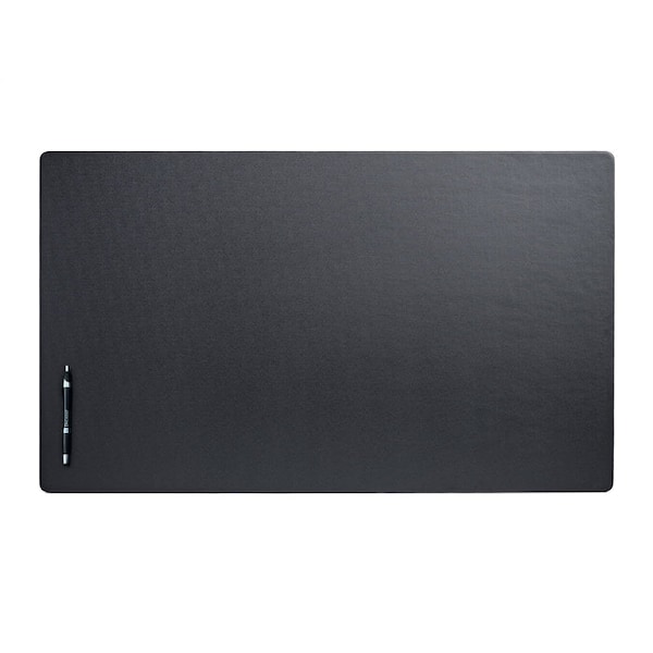 Dacasso Black Leatherette 34" x 20" Desk Mat without Rails PR-1033 - main